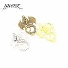 YuenZ 10 шт. Античный Серебряный Бронзовый Золотой цвет сплав талисман дракон подходит для браслетов ожерелья DIY ювелирных изделий 35*27 мм D802