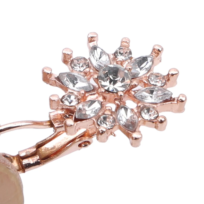 2021 New Vintage Earrings Rose Gold Crystal CZ Bling Drop For Women Girls Christmas Gfit Fashion Wedding Jewelry | Украшения и