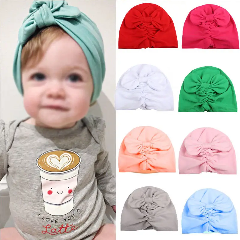 Шляпка для девочки Милая осенне-зимняя теплая шапочка новорожденных хлопковая