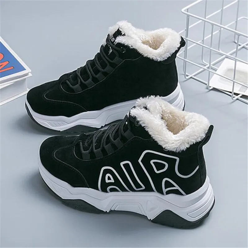 Модные женские ботинки Новые зимние Женские хлопковые Удобные теплые Обувь из