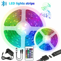 rgb 5050 led lights with bluetooth wifi controller flexible 20m background light interior decoration light suitable for tik tok
