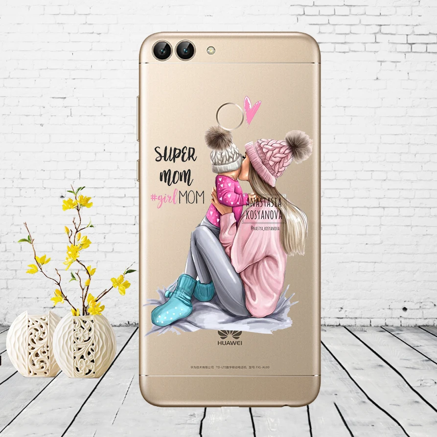 H28 Huawei P Smart Case TPU Мягкий силиконовый прозрачный чехол для телефона huawei P Smart Cover FIG-LX1 Enjoy 7S Чехол - Цвет: H28