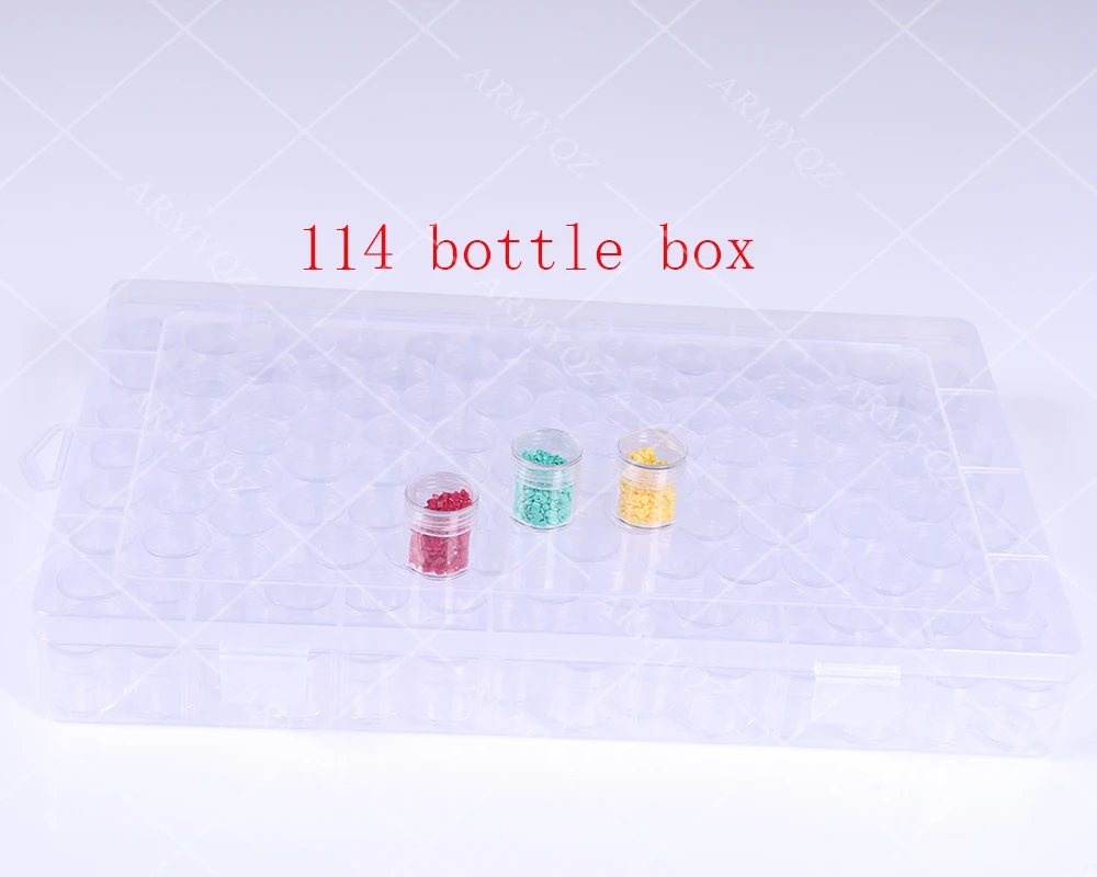 

2021 NEW 114/28 Grid Dismountable Diamond Painting Accessories Embroidery Cases PP Plastics Organizer Home Storage