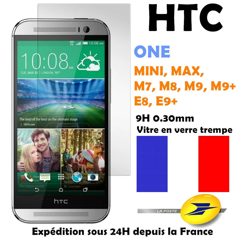 

Vitre film protection VERRE tremp protecteur cran For HTC ONE M7/8/9/10 Desire