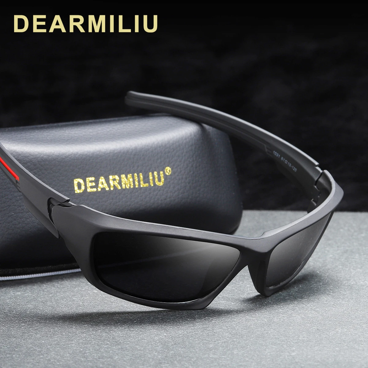 DEARMILIU, модные поляризационные солнцезащитные очки, мужские, Роскошные, брендовые, дизайнерские, Ретро стиль, для вождения, солнцезащитные очки, мужские, тени, UV400