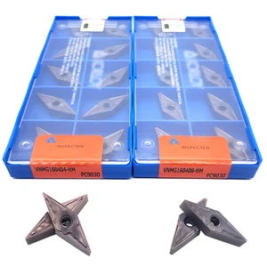 Вставки 100% оригинальные VNMG160404 VNMG160408 HM PC9030 высококачественный внешний токарный инструмент карбидная вставка CNC для нержавеющей стали