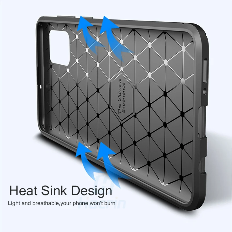 Case For Samsung Galaxy S10 Lite Luxury Carbon Fiber Back Cover Shockproof Phone S 10 A91 A 91 |