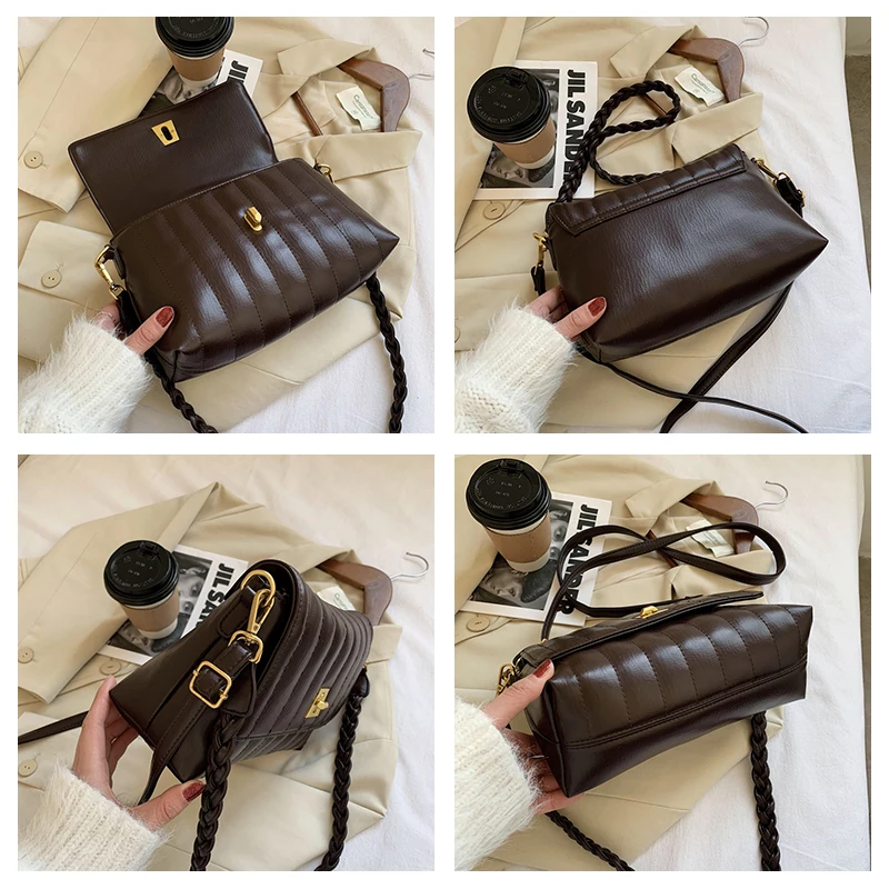 

New Luxury Handbags Women's Bags 2021 Famous Brand Designer Fashion Plaid Shoulder Bag Women's Large Capacity Handbag