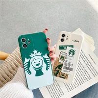 cute child coffee cup couple soft case for iphone 11 12 pro max mini 7 8 plus xr x xs max se 2 luxury girl phone cover fundas