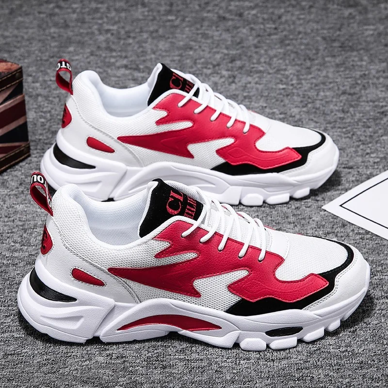 

Autumn Men Shoes Sport Shoes Running Shoes Comfortable Leather High Top Mens Sneakers Designer Outdoor Tide Street Flats Shoes