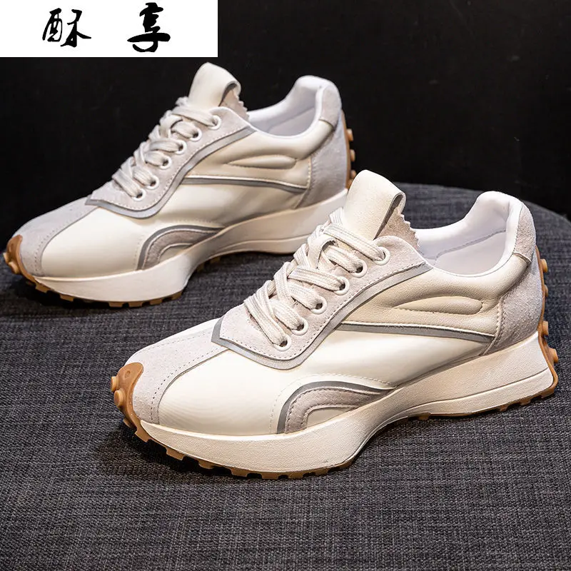 

2021 Spring Women's Sneakers Fashion Women's Shoes Solid Color Lace-up Vulcanized Shoes Comfortable Shallow Mouth Casual Shoes
