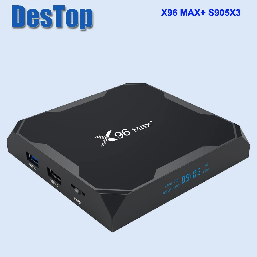 

Приставка Смарт-ТВ X96 MAX PLUS, Android 2,4, Amlogic S905X3, 4 ядра, 4 + 32/64 ГБ, 5,0/100 ГГц