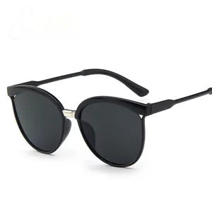 Simple Cat Eye Sunglasses Women Brand Designer Fashion Coating Mirror Sexy Cateye Sun Glasses UV400  in India