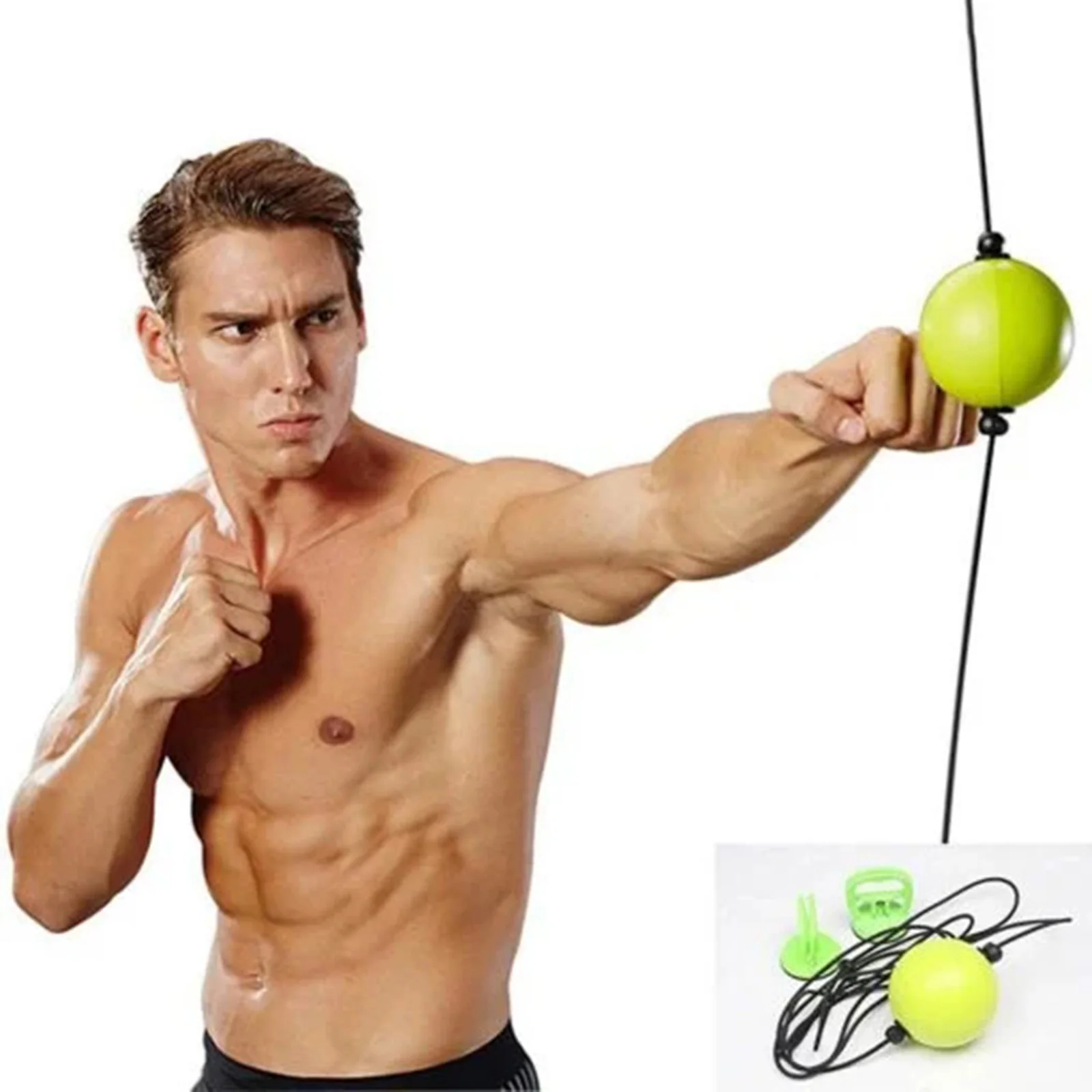

Ne тренировочный мяч для рефлекса бокса Быстрый дырокол для фитнеса Спортивное практическое оборудование двухсторонний скоростной мяч для ...