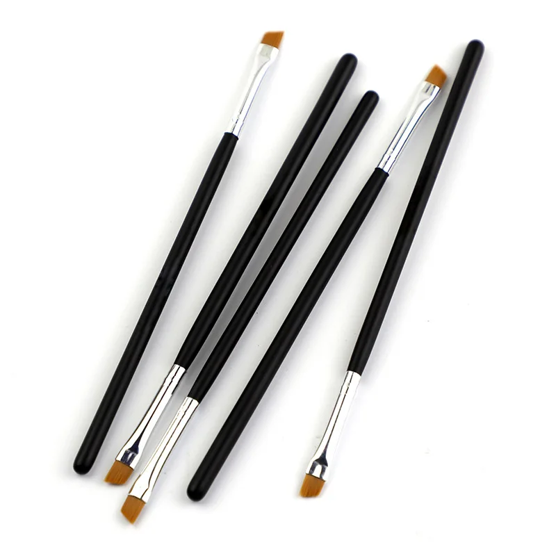 1 шт. Кисть для макияжа бровей Сверхтонкая кисть подводки глаз кремовая