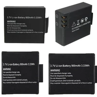 4pcsset 3 7v 900mah rechargable li ion battery for sjcam sj4000 wifi sj5000 wifi sj6000 wifi sj7000 sj8000 sj9000 m10 sj5000x