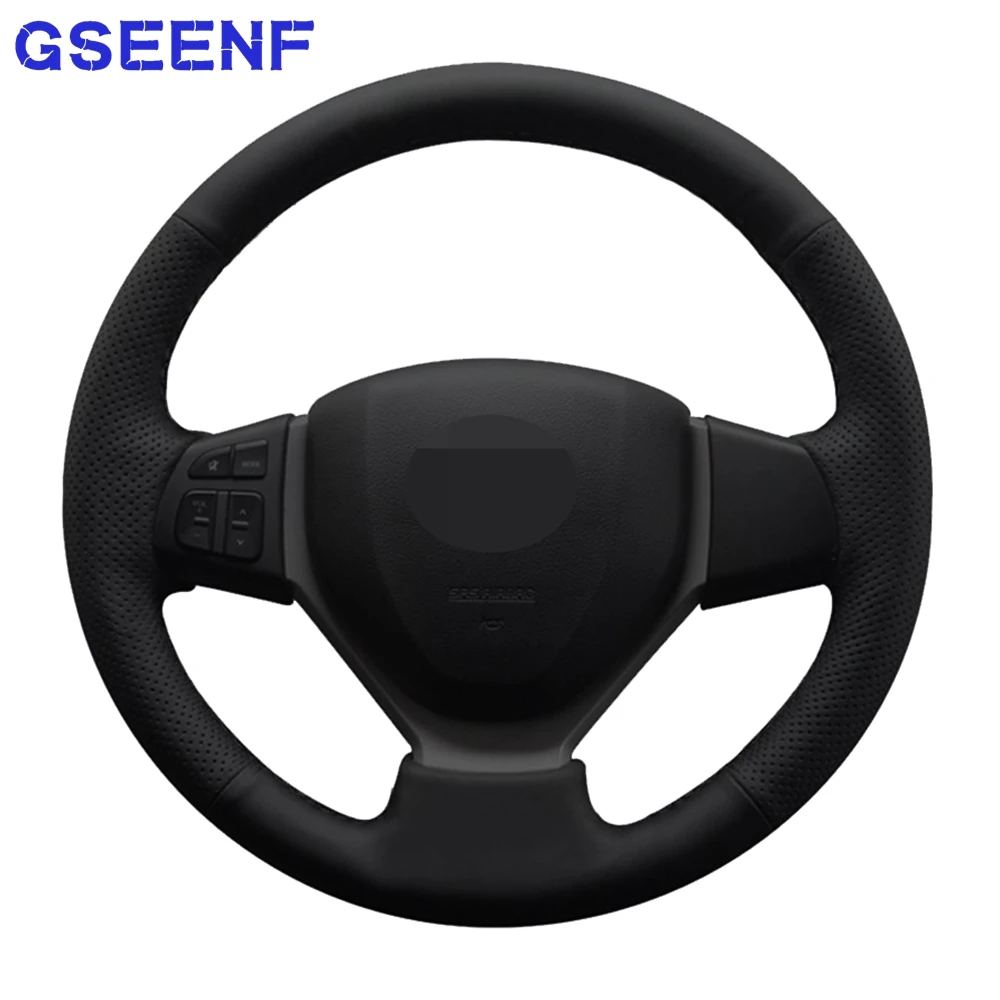 Чехол рулевого колеса автомобиля для Suzuki Swift 2011-2017 Vitara 2015-2019 Celerio SX4 черная
