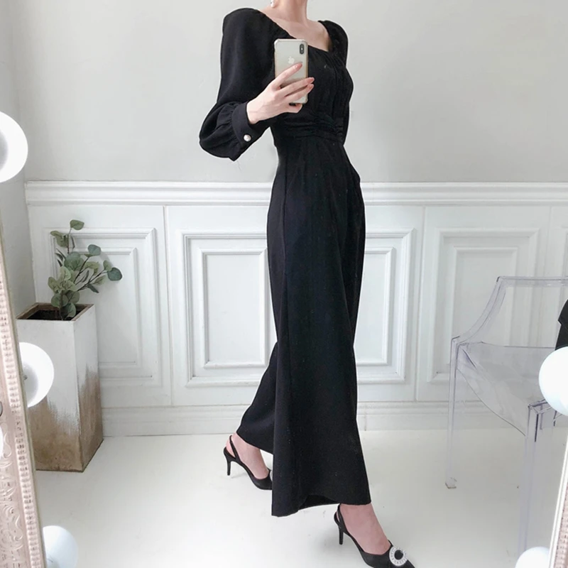 

Elegant Women Autumn Casual Jumpsuit Long Sleeve Slim Female Rompers Office Lady Playsuit Bodysuit Women Streetwear Jumpsuit