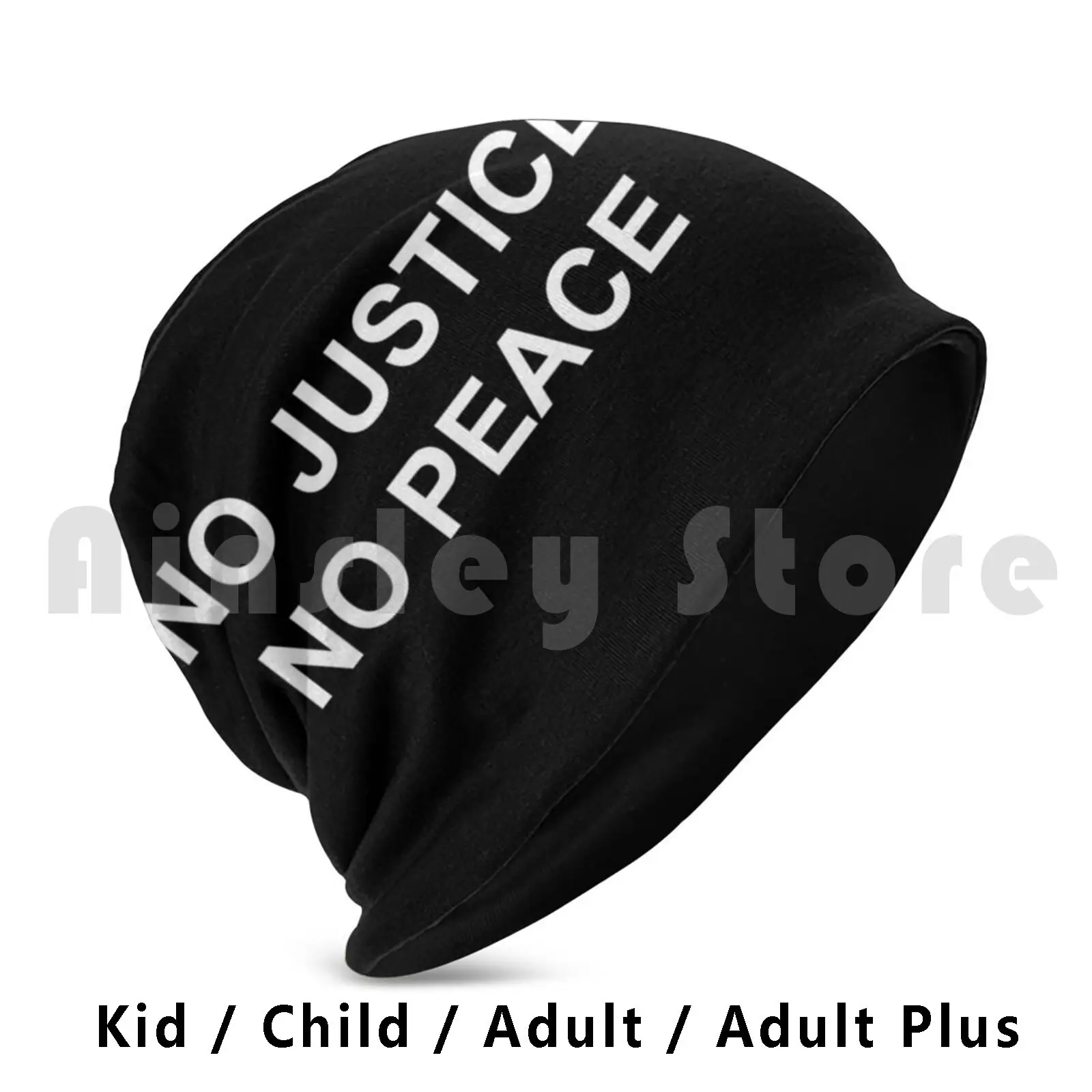 

No Justice No Peace Beanies Pullover Cap Comfortable No Justice No Peace Justice Peace No Law Lawyer Legal