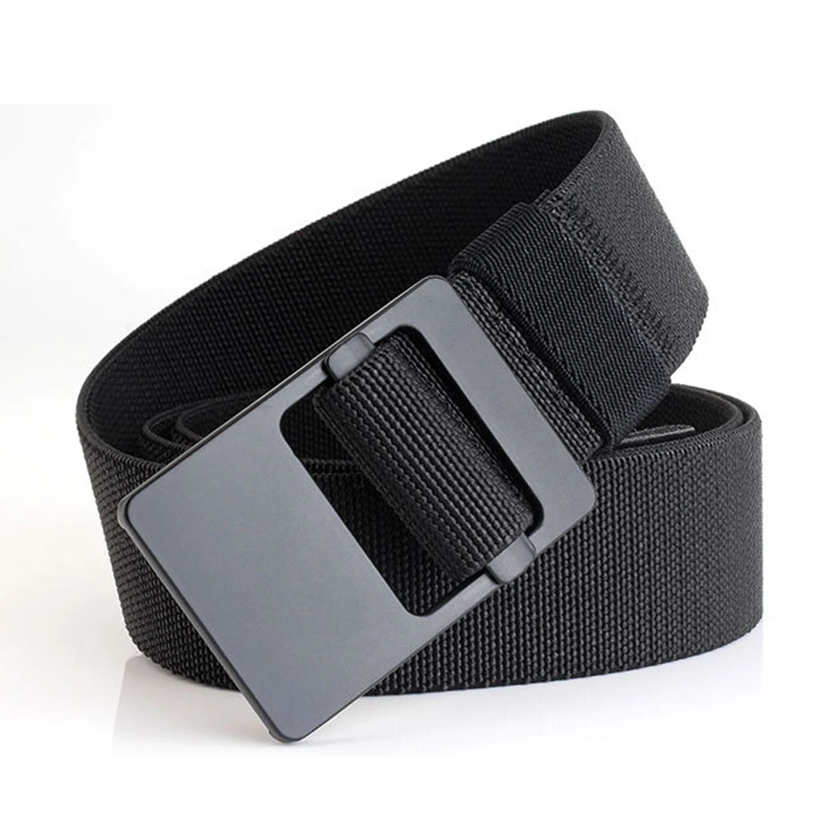 

Men Heavy Duty Nylon Belt Adjustable Military Waist Webbing Belt Strap (Black) Men Heavy Duty Nylon Belt Men Heavy Duty Nylon