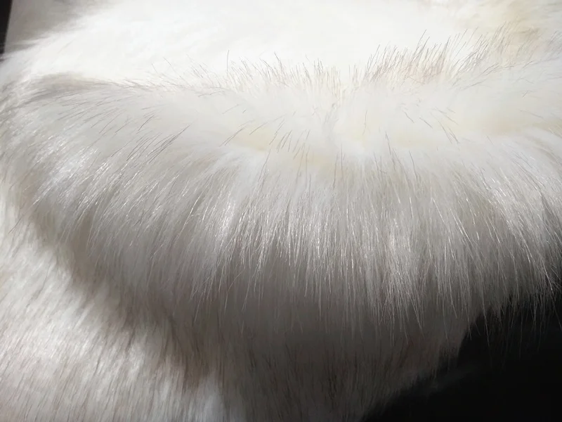 Белый с коричневым наконечником ворса 5 5-6 см утолщенный супер мягкий