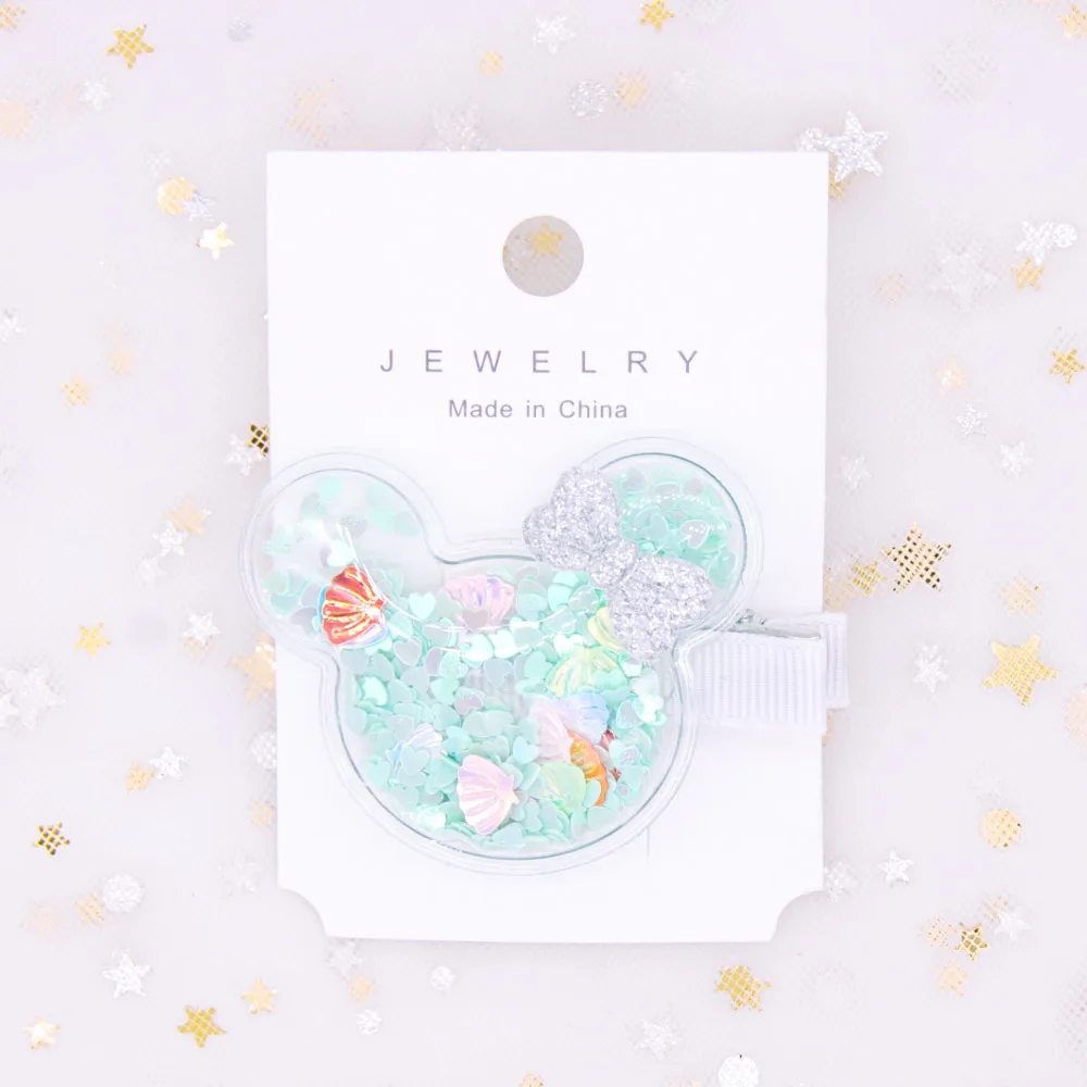 17 (1 Piece) 1/2Pcs/set Waterproof Mini Jelly Bows Hair Clips for Girls Glitter Knot Pool/Swim Bows PVC Hairbows Hairpin Party Kids Headwear - Цвет: 17 (1 Piece)