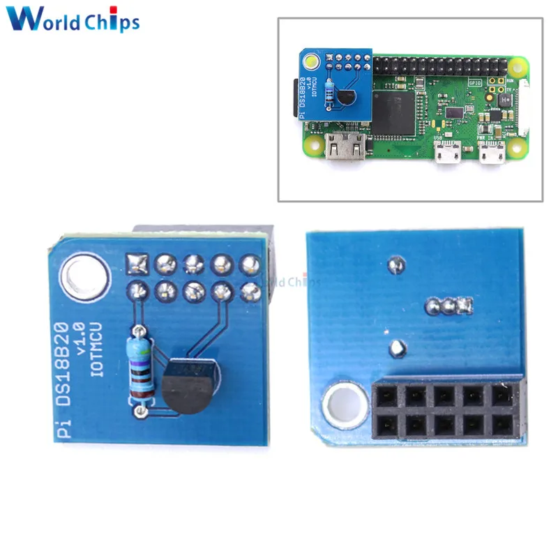 Модуль датчика температуры DS18B20 3 В 1 проводной интерфейс для Raspberry Pi 1/2/3/A +/B +