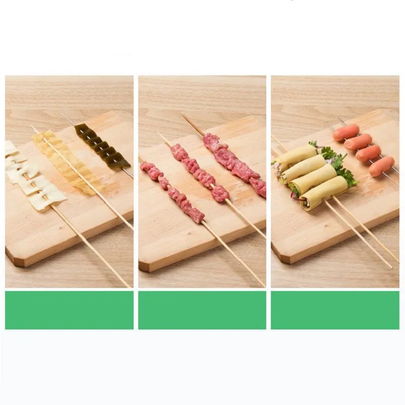 

Skewers Kebab Maker Barbecue Stringer Box Machine Beef Pork Meat Vegetables String Grill Kitchen Accessories Outdoor BBQ Gadget