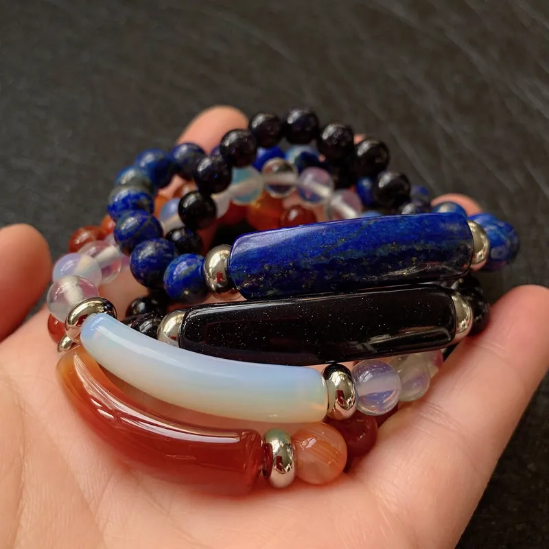 Браслет из натурального камня прямой браслет 8 мм восстанавливающий розовый