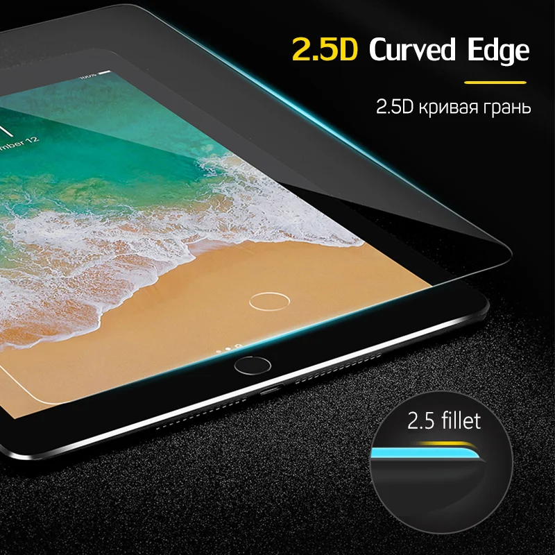 2.5D Защитное стекло для Ipad Mini 2 защита стекла Apple 3 4 5 Pro 2017 2018 7 9 10 дюймов экран