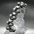 Властный модный браслет с черепом мужской браслет в стиле хип-хоп рок-вечерние ринка ювелирные изделия подарок