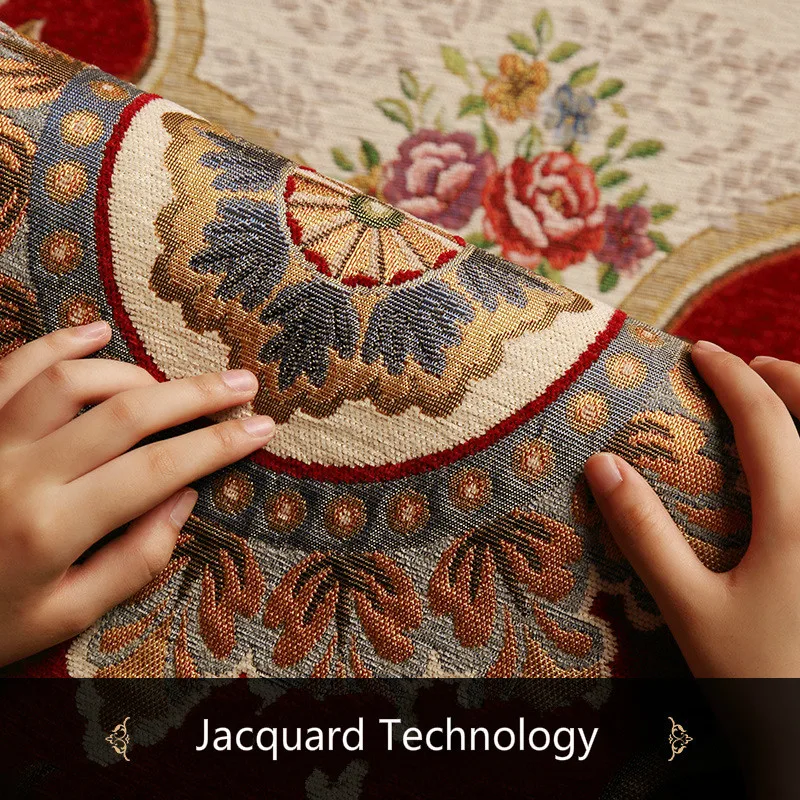 

European style exquisite jacquard door carpet household bedroom carpet entrance mat floor mat