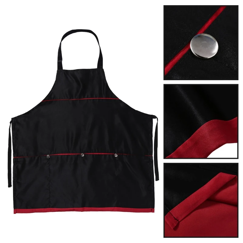 4 кармана Профессиональный Салон Парикмахерская мантия для стрижки волос