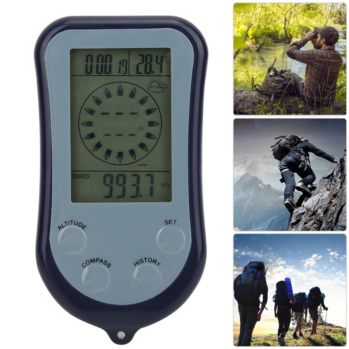 8 в 1 Ручной Электронный навигатор Gps компас датчик высоты термометр барометр