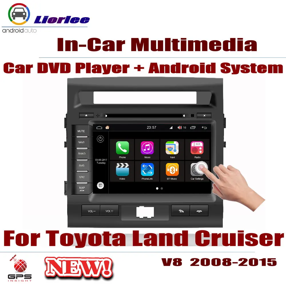 

Автомобильное радио, DVD, мультимедийный плеер, GPS-навигация для Toyota Land Cruiser 200, V8, 2008-2015, система Android, стерео, головное устройство