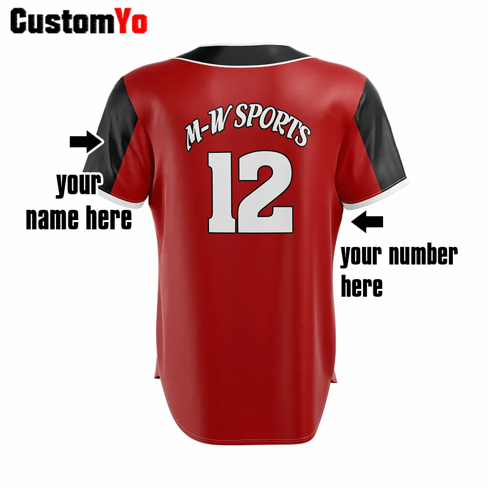 100% полиэстер дышащая сублимированная бейсбольная Джерси собственный новый