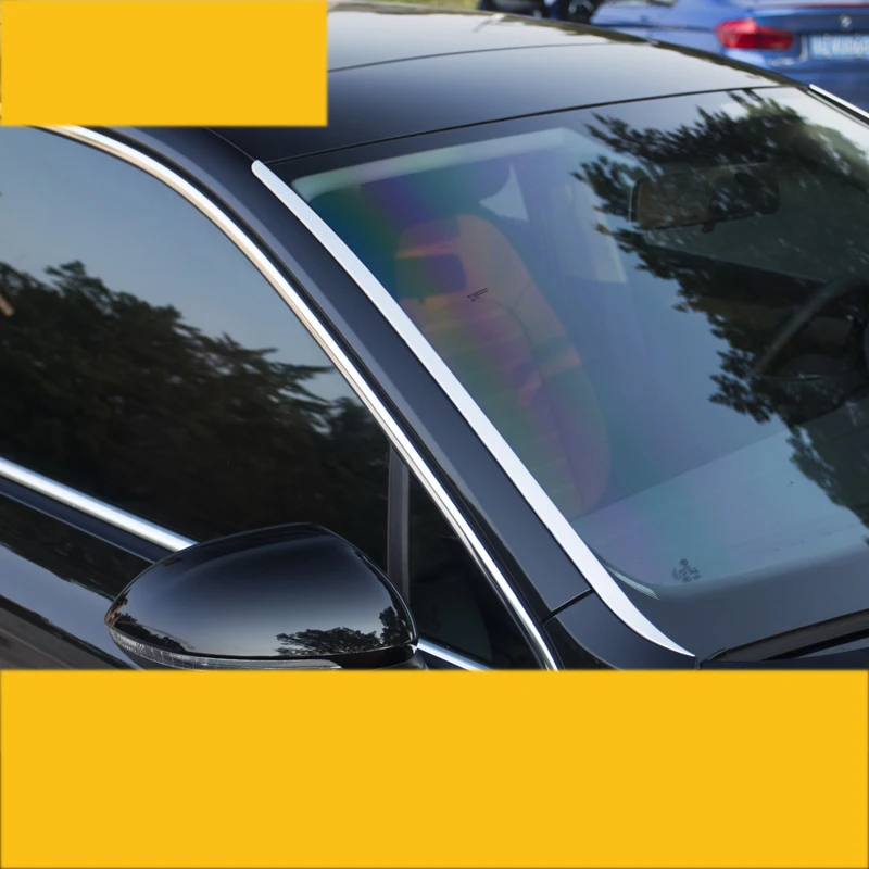 Lsrtw2017 отделка переднего стекла автомобиля из нержавеющей стали для volkswagen passat B7 B8