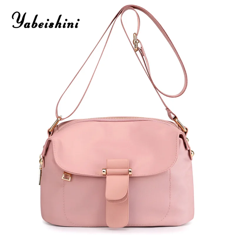 Водонепроницаемая нейлоновая тканевая женская сумка через плечо сумки для