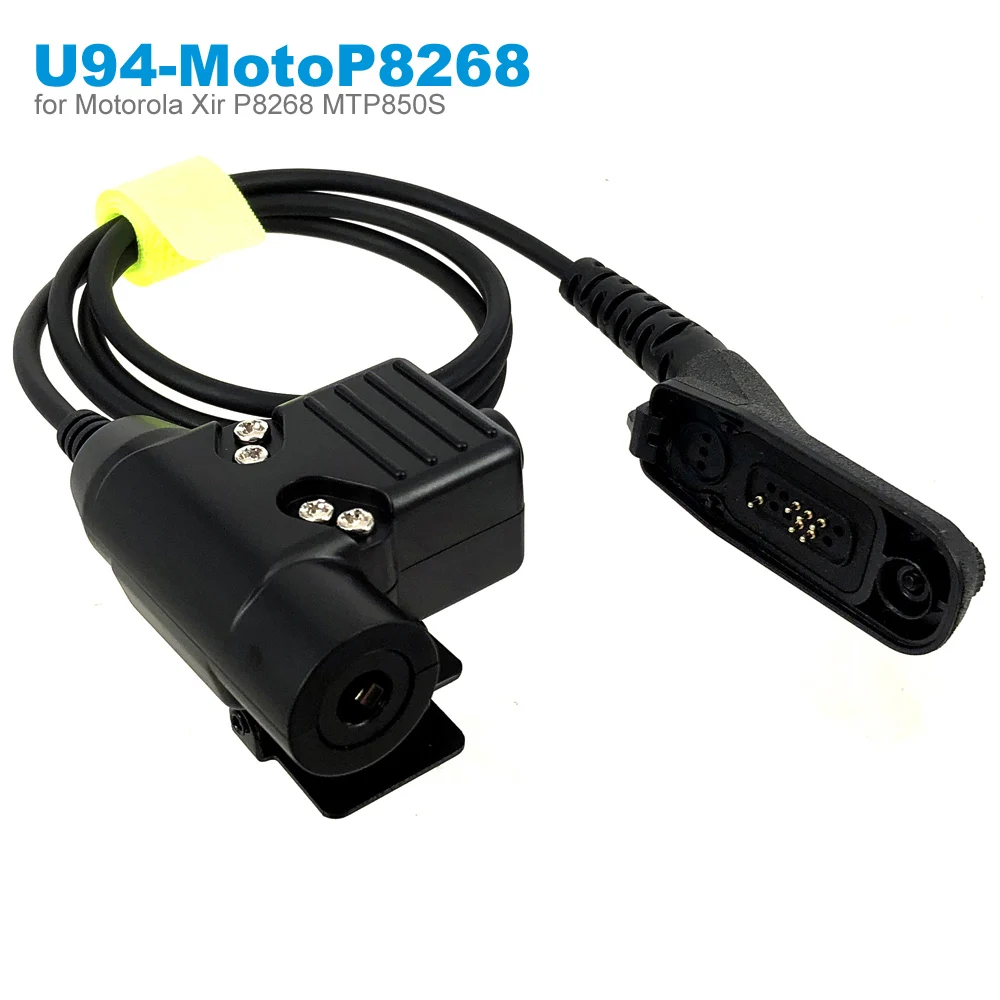 Fone de Ouvido Ptt para Motorola Militar Tático Xir P8268 P8200 Apx4000 Apx2000 Apx6000 Dp4800 Dp3400 Walkie Talkie z U94 Mtp850s