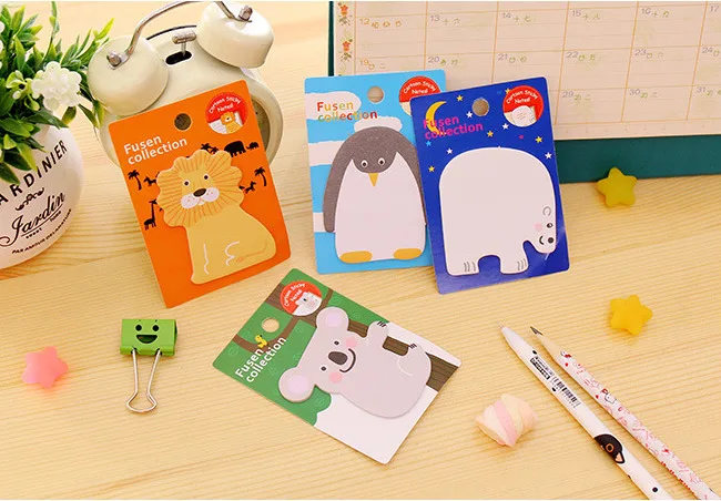 1 шт. Lytwtw милый Kawaii животные Липкие заметки Творческий блокнот Filofax блокнот офисные принадлежности школьные канцелярские принадлежности