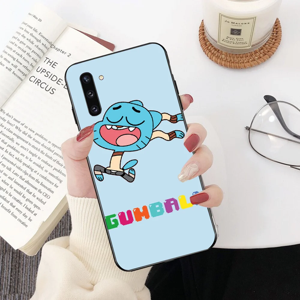 NBDRUICAI the Amazing World Gumball черный чехол для телефона Samsung Note 3 4 5 7 8 9 10 pro A7 2018 A10 A40 A50 A70 J7 |