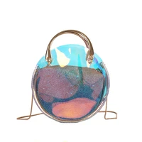 5pcslot fashion women pvc clear transparent shoulder bag tote multifunction crossbody bags summer handbag lash package
