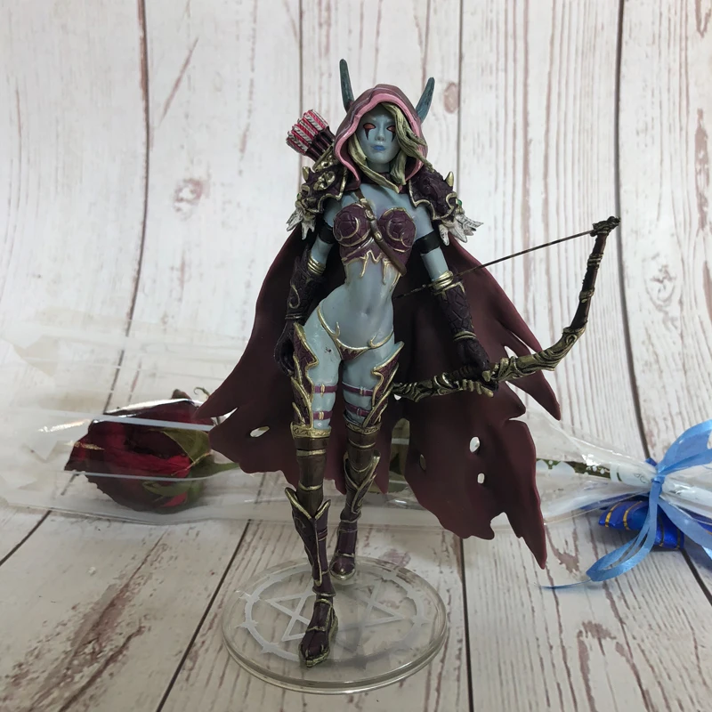 

14cm Sylvanas Dark Traxex Windrunner Archery Queen PVC Anime Action Figure Model Home Decoration Accessories Game Figure Toy