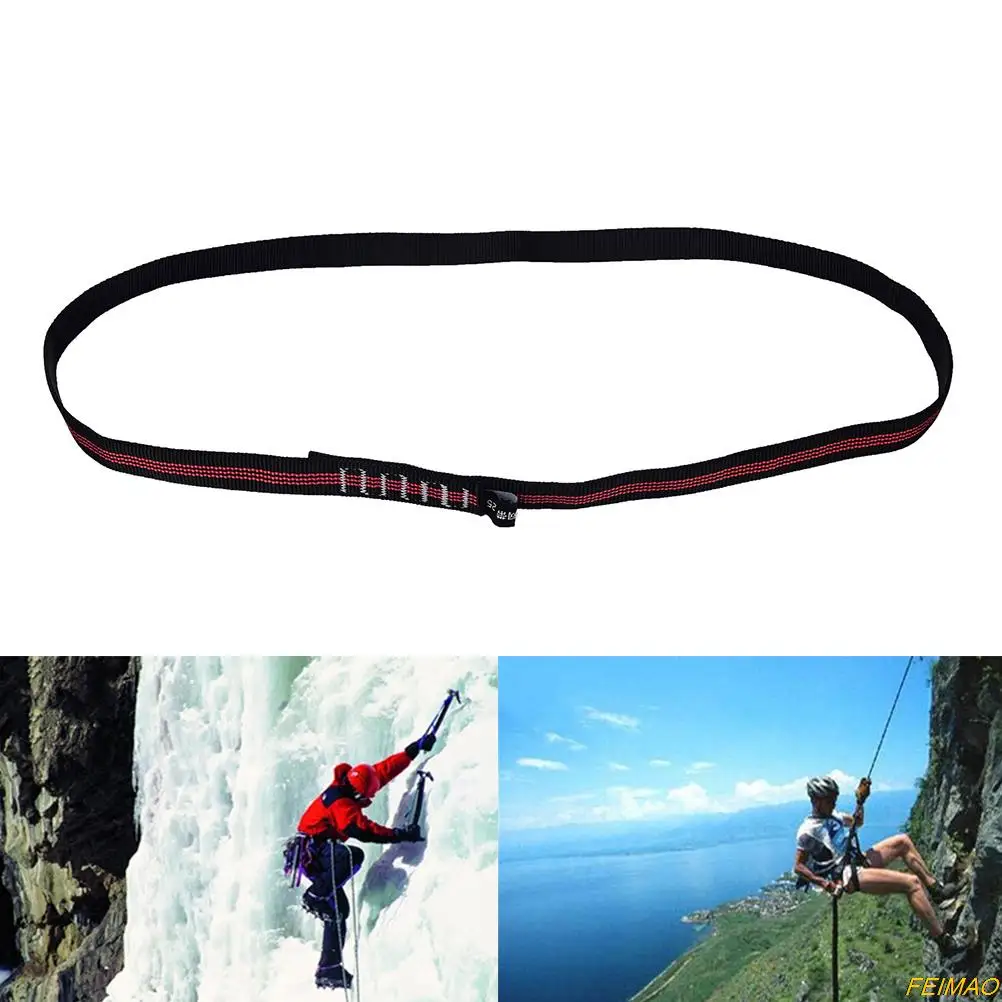 

25KN 60cm rock Climbing Sling Polyester Bearing Strap Reinforce Rope belt Load-bearing Bandlet Mountaineering Equipment