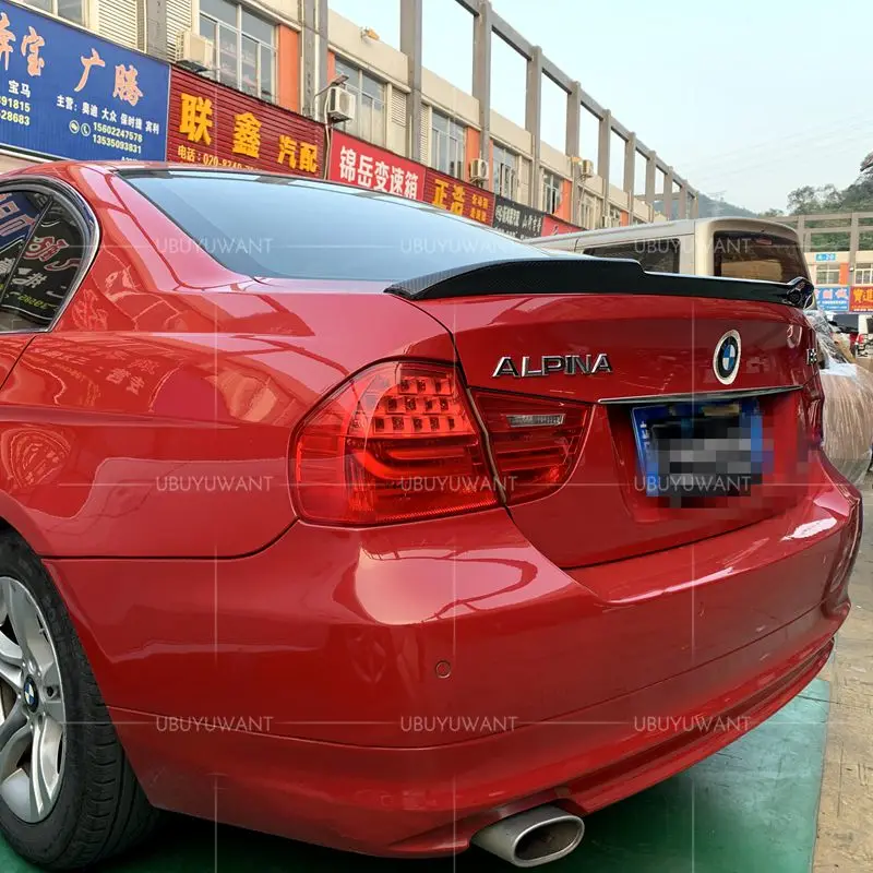 

UBUYUWANT For BMW E90 Spoiler E90 Carbon Fiber/FRP 318i 320i 325i 330i E90 Rear Wing CS 2005-2011