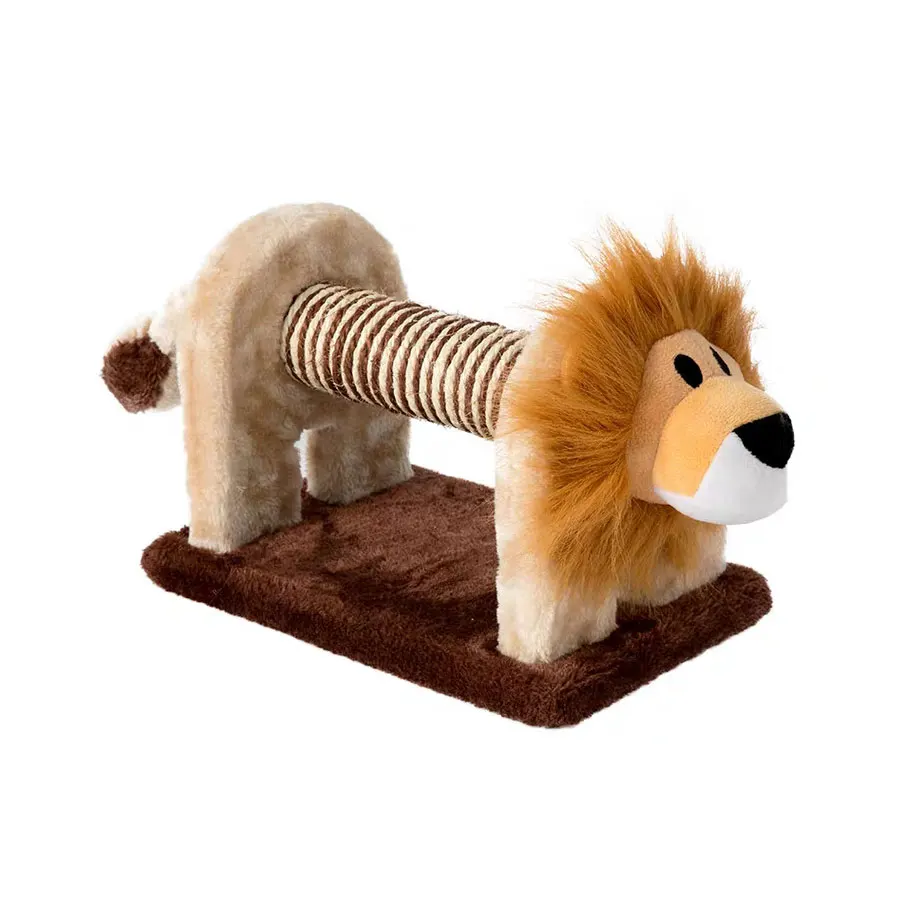 

Однотонная деревянная рама для кошек, самостоятельная игрушка в форме маленького льва для кошек, сизальная Когтеточка, кровать для кошек, м...