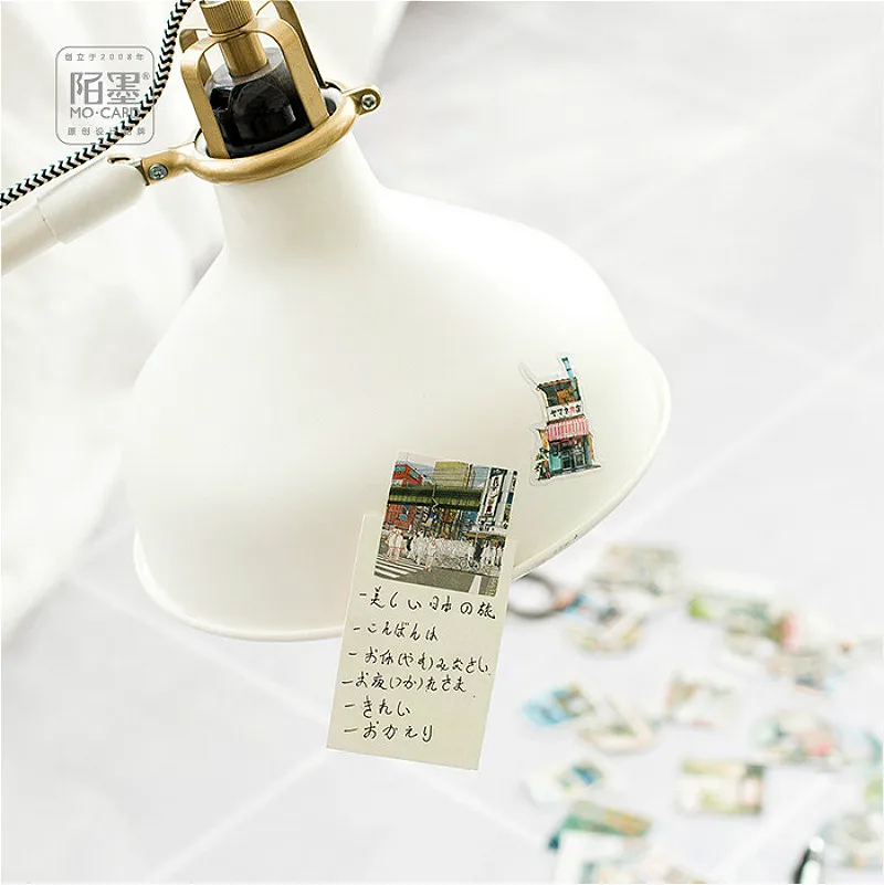 

2020 New Cartoon Travel Stationery Sticker Handmade Label cate Shine Adhesive Scrapbooking Planner Diary Stickers