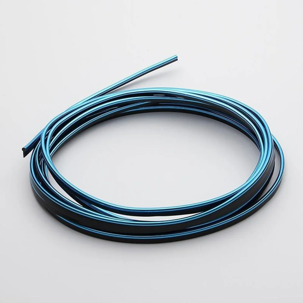 

Car Styling 196.8inch 5M Car Interior Mouldings Decorative Filler Strip AUTO Seal Trim Strip (Electroplating Red)