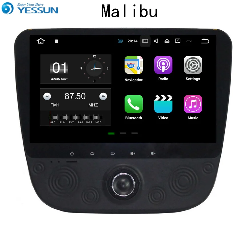 

YESSUN Автомобильный навигатор GPS Android для Chevrolet Malibu 2016 ~ 2017 аудио видео HD сенсорный экран стерео Мультимедийный плеер без CD DVD