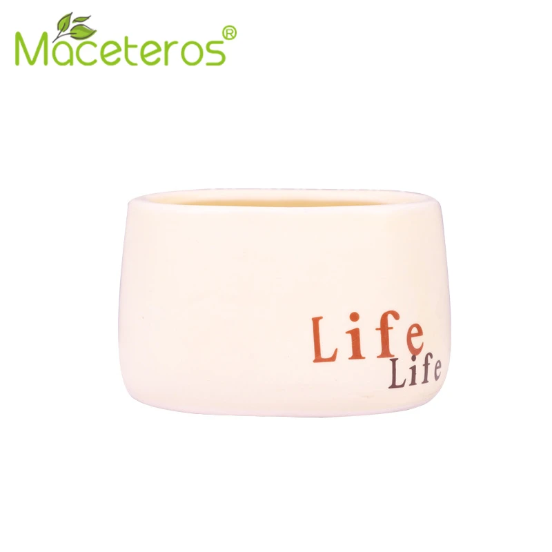 Новый Современный матовый белый круглый керамический цветочный горшок зеленый